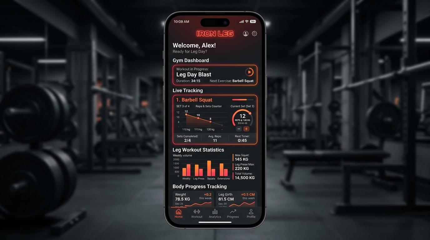 منظومة وتطبيق IRONLOG كمال الأجسام